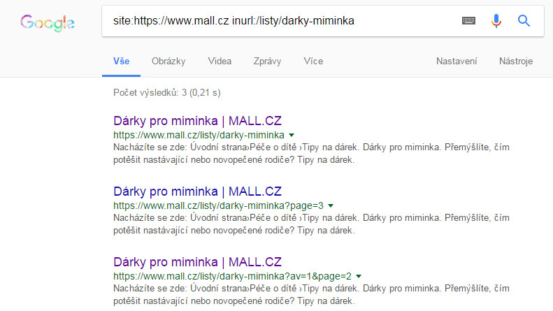 Search by operators